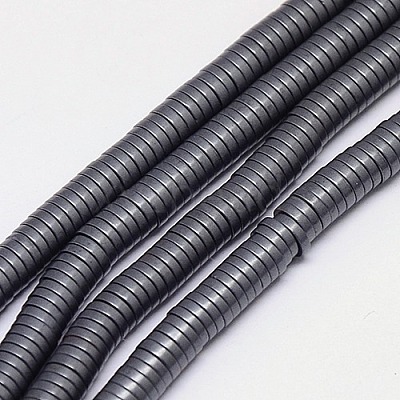 Non-magnetic Synthetic Hematite Beads Strands G-J164B-4mm-02-1
