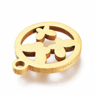 Ion Plating(IP) 201 Stainless Steel Charms STAS-A047-15G-1