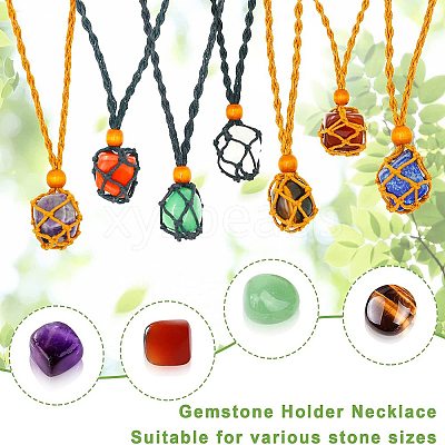 7 Chakra Healing Crystal Stones Jewelry Kits PW-WG48340-01-1