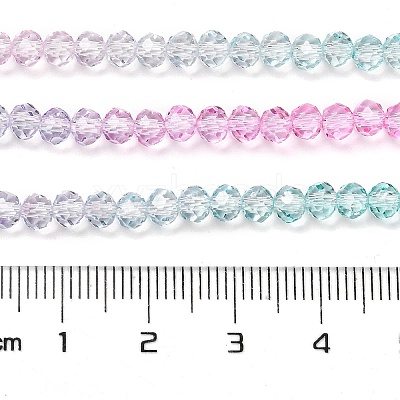 Transparent Painted Glass Beads Strands X1-DGLA-A034-T4mm-A10-1