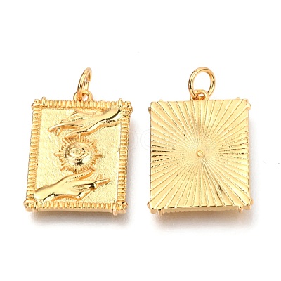 Brass Pendants KK-B027-01G-1