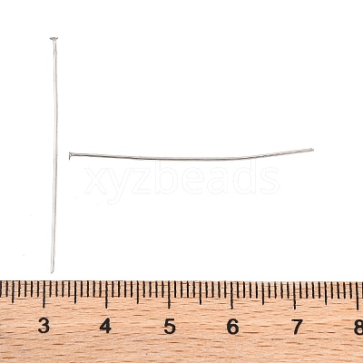 Tarnish Resistant Jewelry Tools and Equipment Decorative Stainless Steel Flat Head Pins X-STAS-E023-0.6x40mm-1