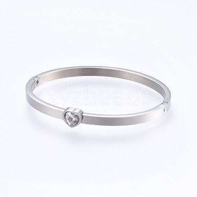 304 Stainless Steel Bangles BJEW-P222-08P-1