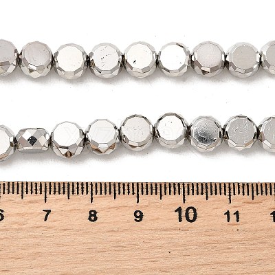 Electroplate Glass Beads Strands EGLA-F166-04B-P-1
