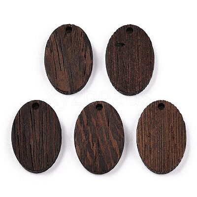 Natural Wenge Wood Pendants WOOD-T023-85A-01-1