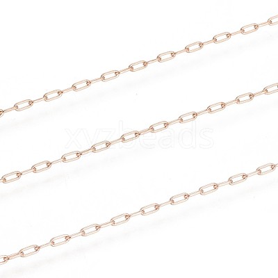 Ion Plating(IP) 304 Stainless Steel Paperclip Chains CHS-F010-01A-RG-1