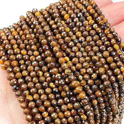 Natural Tiger Eye Beads Strands G-M399-03C-1