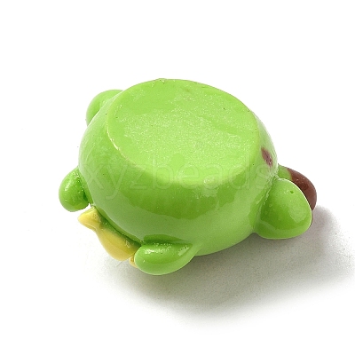 Cute Opaque Resin Cabochons RESI-L040-03G-1