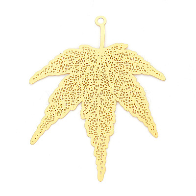 Brass Filigree Big Pendants KKC-T003-20G-1