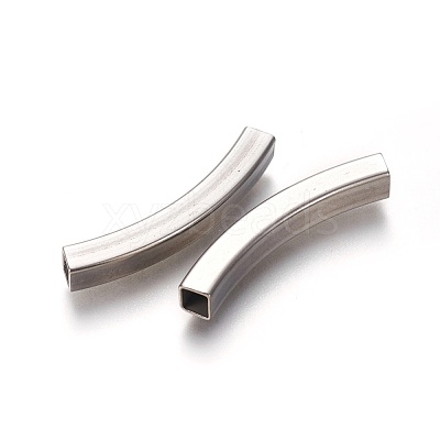 Tarnish Resistant 304 Stainless Steel Tube Beads STAS-L226-057C-P-1