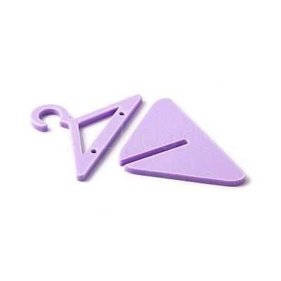 Opaque Acrylic Earring Display Stands EDIS-WH0029-14E-1