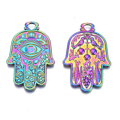 Religion Theme Rainbow Color Alloy Pendants PALLOY-N156-197-NR-1