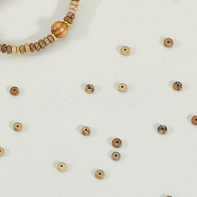 200Pcs Natural Picture Jasper Beads G-PA0001-01-1