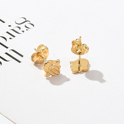 304 Stainless Steel Stud Earrings for Women STAS-Z117-16G-02-1