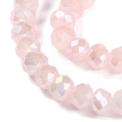 Baking Electroplate Glass Beads Strands DGLA-A039-J10mm-B14-1