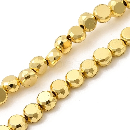 Electroplate Glass Beads Strands EGLA-F166-04A-G-1