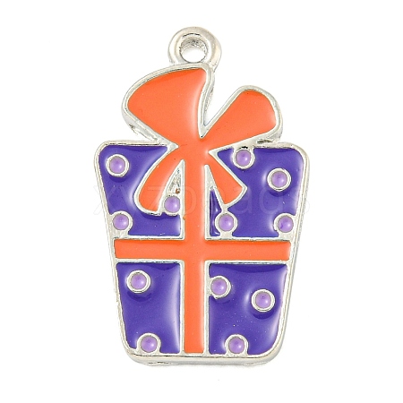 Halloween Theme Alloy Enamel Pendants ENAM-M221-02P-03-1