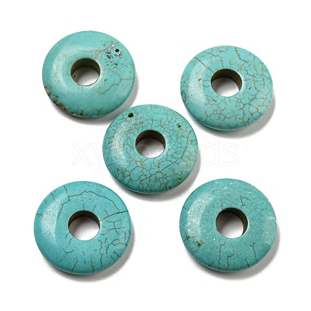 Natural Howlite Dyed Pendants G-B070-37-1