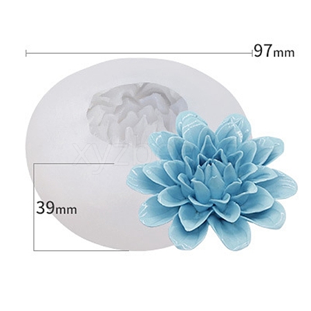 Food Grade Three Trust Flower DIY Candle Silicone Molds PW-WG38162-15-1