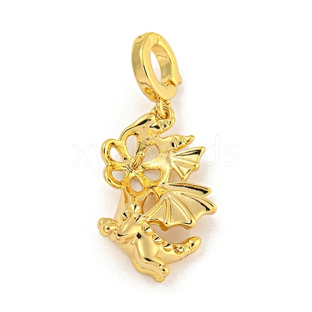 Long-Lasting Plated Brass Pendant Bails KK-O008-02B-G-1