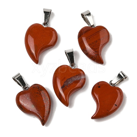 Natural Red Jasper Pendants G-B127-11P-07-1