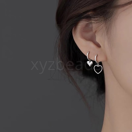 Alloy Leverback Earrings AL-CBA1D11-01P-1