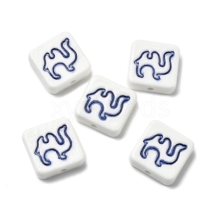 Handmade Porcelain Beads PORC-Z004-02G-1
