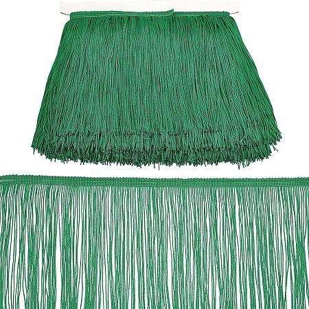 Polyester Latin Fringe Lace OCOR-WH0064-43A-1