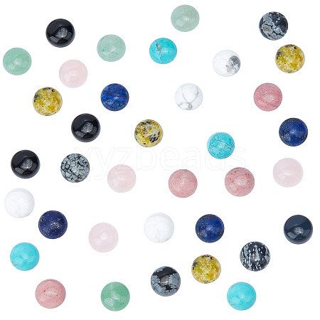 Natural Gemstone Cabochons G-PH0001-14-WH-1