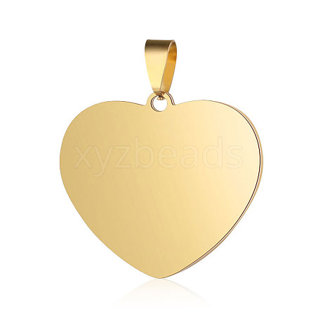 Ion Plating(IP) 304 Stainless Steel Stamping Blank Tag Pendants LS-STAS-I311-04B-G-1