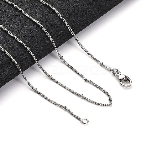 2mm Rack Plating Brass Satellite Chain Necklaces for Women Men MAK-L044-33P-1