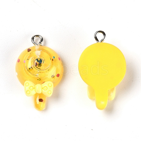 Resin Pendants RESI-TAC0007-18B-1