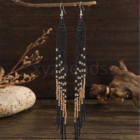 Bohemian Style Tassel Dangle Earrings BC5147-1