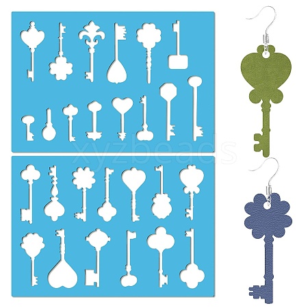 Acrylic Earring Handwork Template DIY-WH0359-086-1