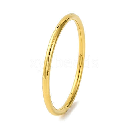 Ion Plating(IP) Plain 304 Stainless Steel Bangles for Women BJEW-B104-32B-G-1