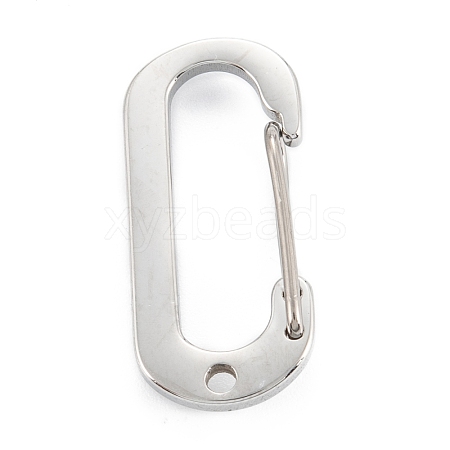 304 Stainless Steel Keychain Clasp Findings STAS-C024-21P-1