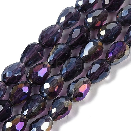 Transparent Electroplate Glass Beads Strands LS-EGLA-N013-T4mm-B06-1