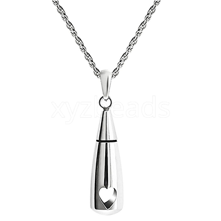 Non-Tarnish 316 Surgical Stainless Steel Pendant Necklaces PW-WG74635-01-1