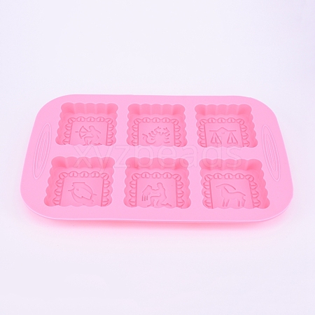 Constellations Pattern Food Grade Silicone Molds DIY-WH0167-90A-1