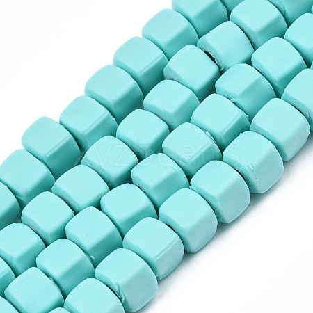 Handmade Polymer Clay Beads Strands CLAY-S092-78G-1