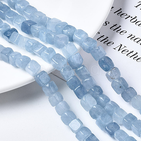 Dyed Natural White Jade Beads Strands G-S364-083A-03-1