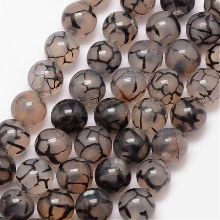 Natural Dragon Veins Agate Bead Strands G-K166-14-12mm-01-1