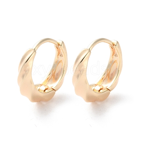 Rack Plating Twist Brass Hoop Earrings EJEW-S241-17G-1