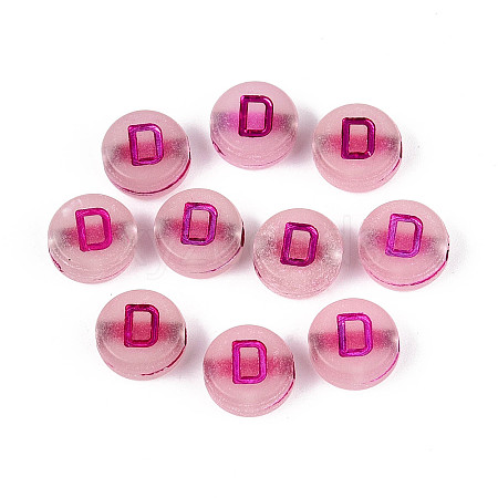 Luminous Frosted Acrylic Beads FACR-T008-02D-1