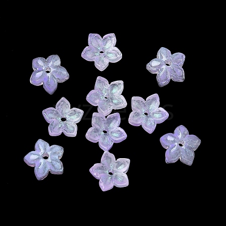 Dyed & Heated Glass Bead Caps GLAA-Z019-02H-1