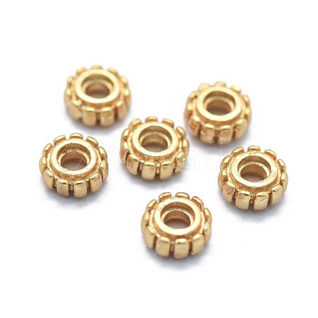 Brass Spacer Beads KK-F800-33G-1