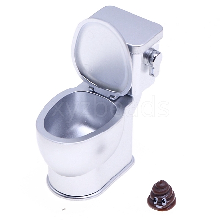 Plastic Toilet Miniature Ornaments PW-WGAAE85-03-1