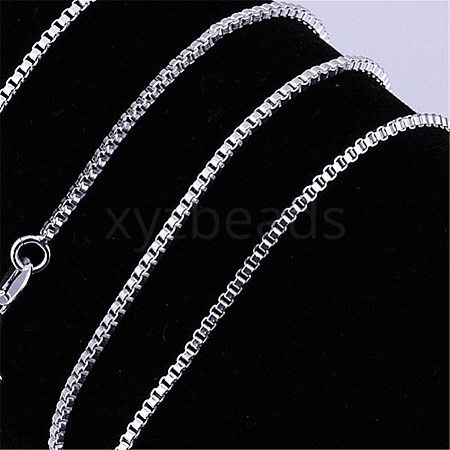 Brass Box Chains Necklaces MAK-BB62661-H-1