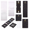 Yilisi 80Pcs 4 Style Rectangle Cardboard Jewelry Display Cards CDIS-YS0001-04-8