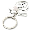 Natural Rose Quartz & Black Onyx Keychain KEYC-JKC01081-6